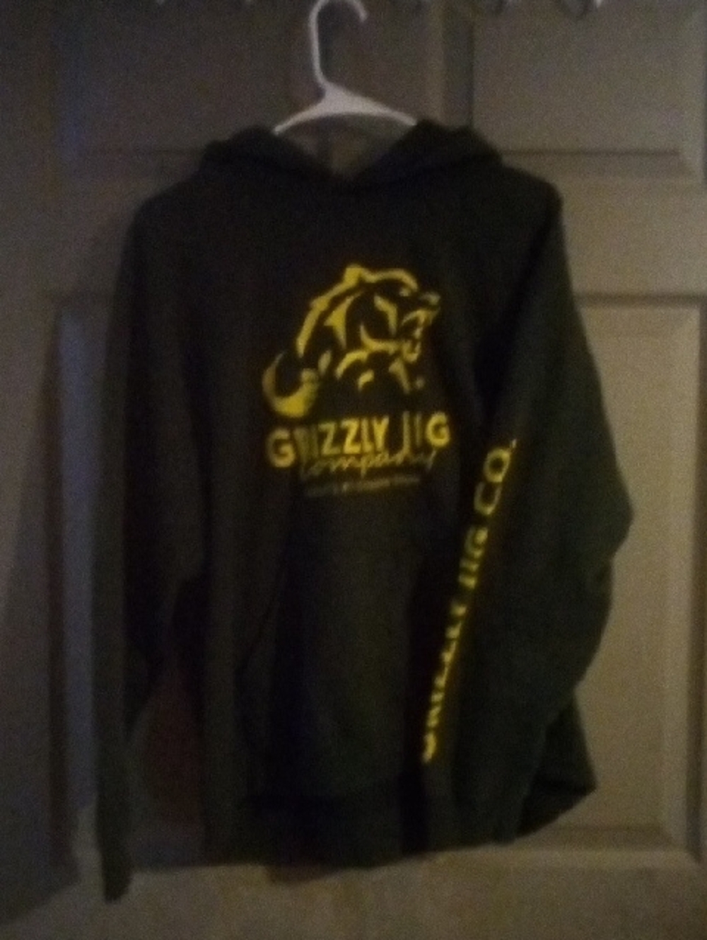 Dark Green Pullover with Yellow Graphic